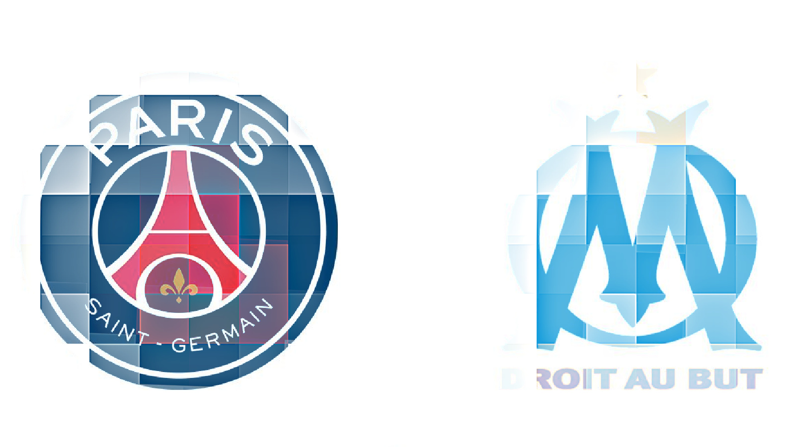PSG and Marseille logos