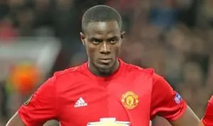 Eric Bailly with a backheel flick on the volley on the halfway line during Man Utd v Bournemouth