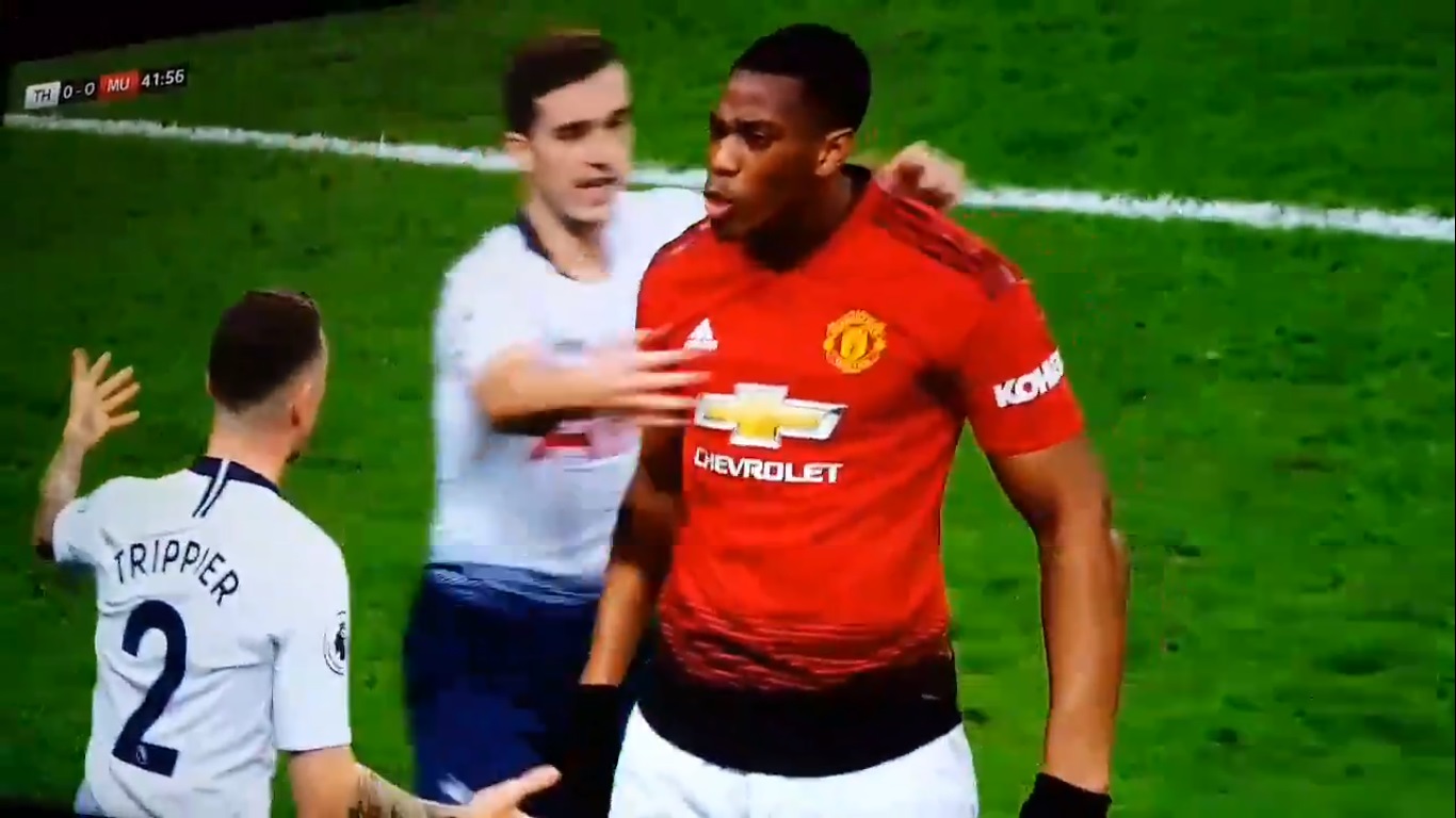 Anthony Martial was about to absolutely ruin Kieran Trippier during this incident last night