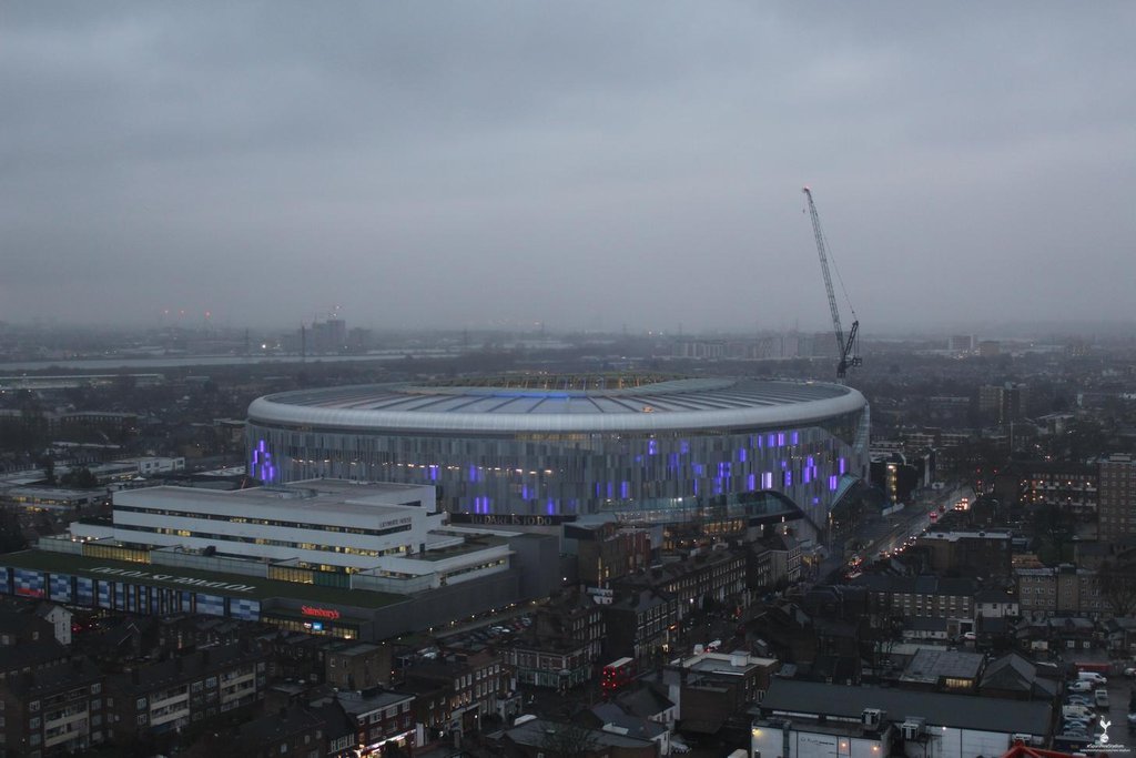 Latest photo of Tottenham’s new stadium makes it looks like a cyberpunk masterpiece