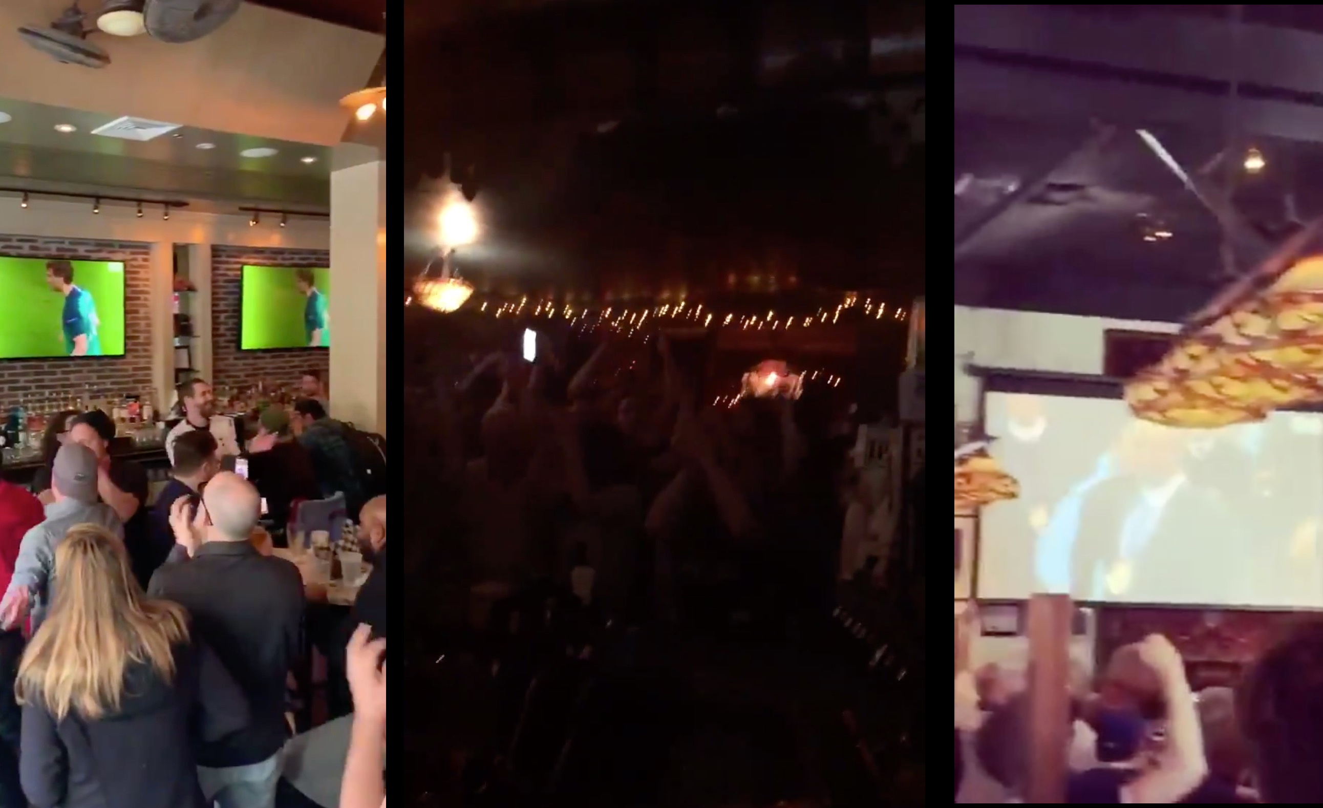 Bars and pubs around the world go mental after Tottenham progressed to the CL semi-finals