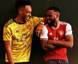 Aubameyang-and-Lacazette-in-Arsenals-new-Adidas-kits