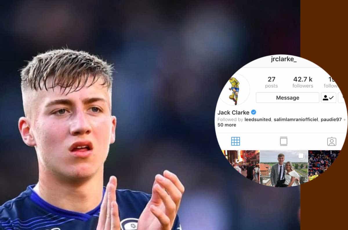 Pic – Tottenham target Jack Clarke removes “Leeds United player” from his Instagram bio