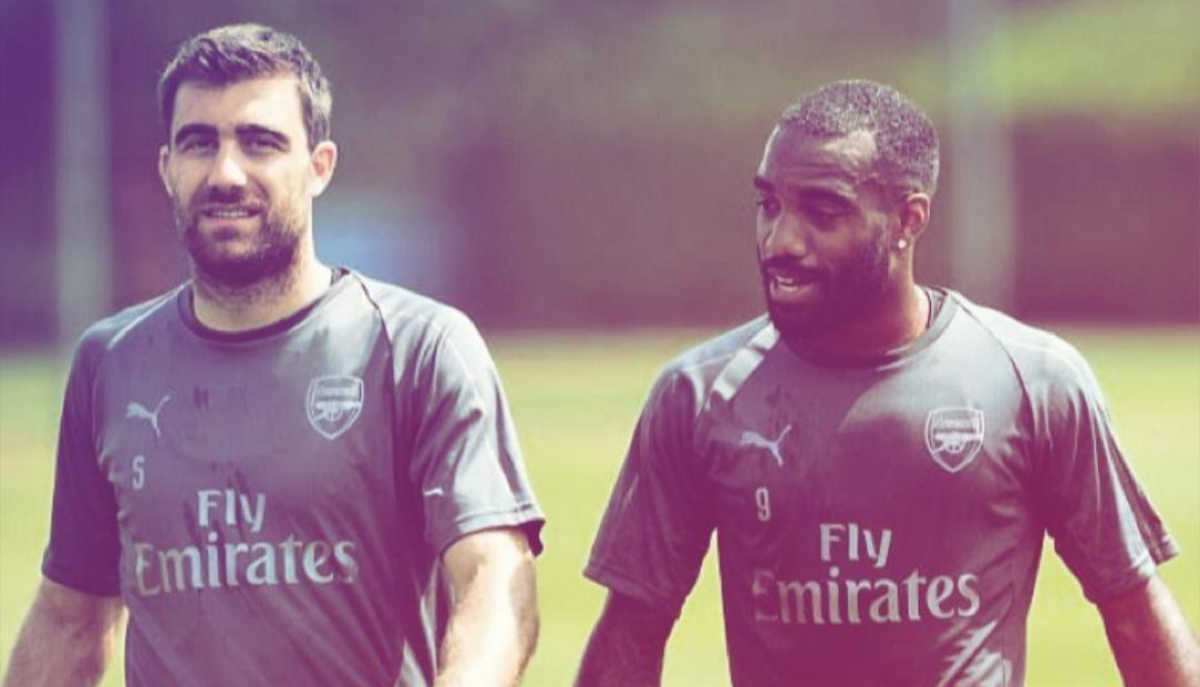 Pic – Sokratis gets called a very naughty word from an Arsenal teammate on Instagram