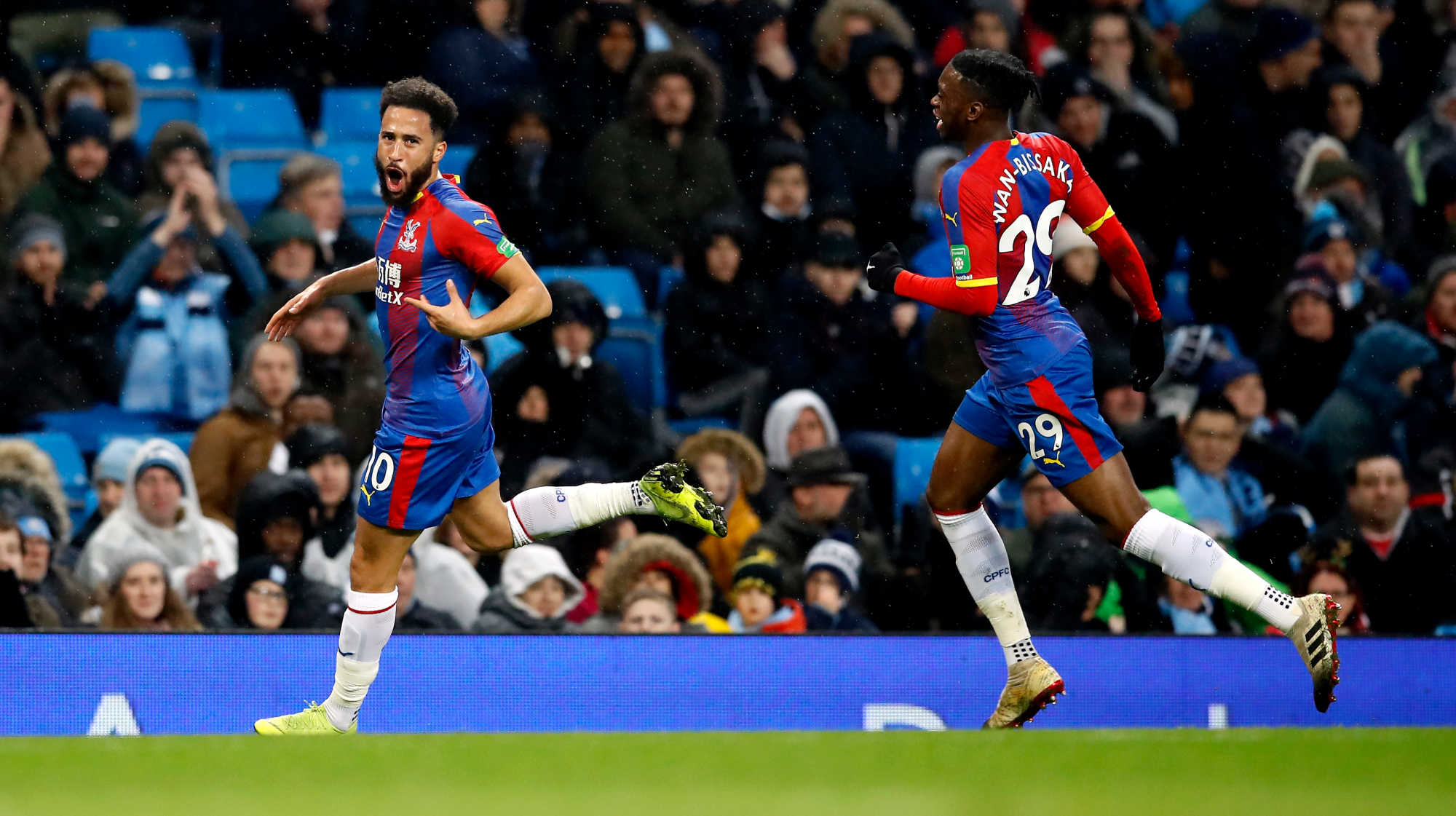 Andros Townsend’s stunning volley against Man City has been nominated for the Puskas award