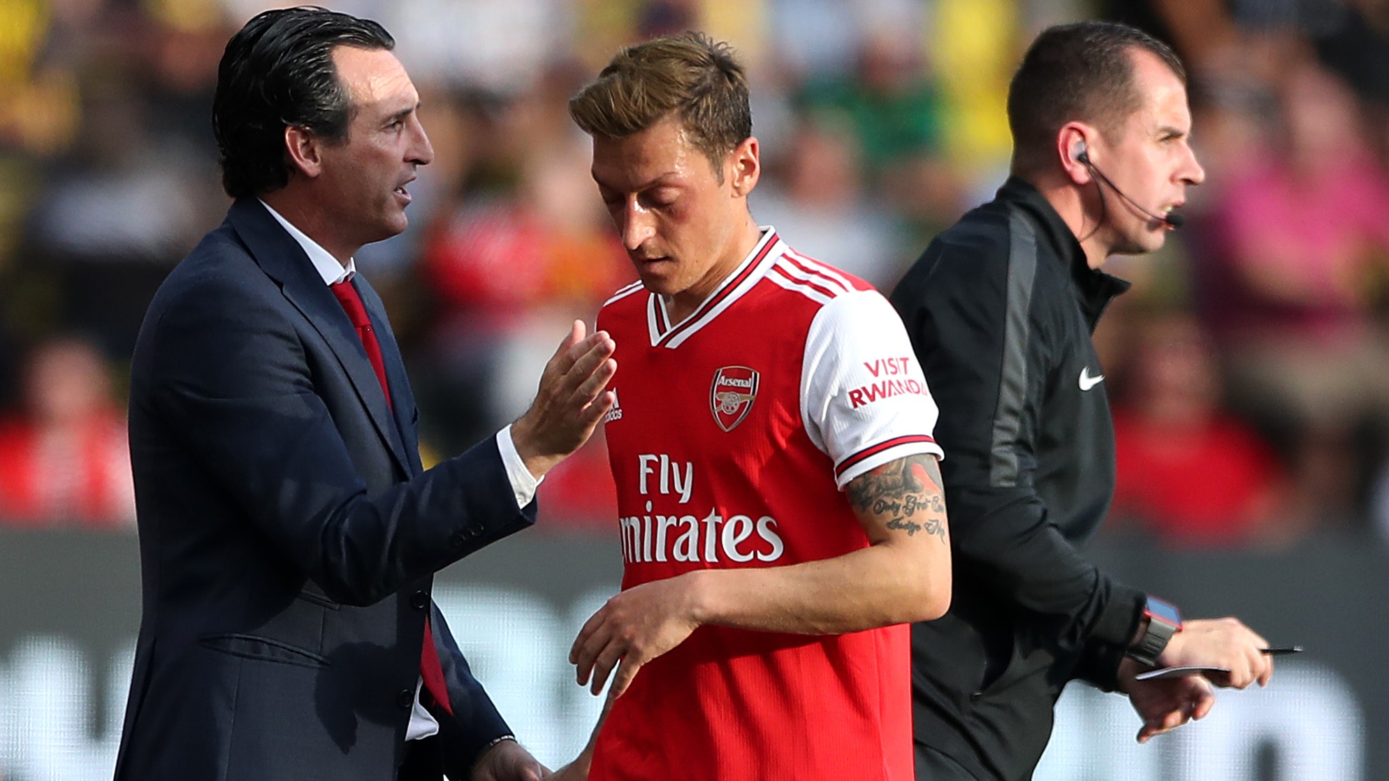 What to make of Mesut Ozil’s cryptic social media update after training footage with Emery surfaces online
