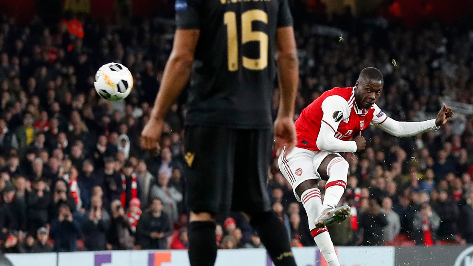 Arsenal fans loved what Nicolas Pepe did after both of his goals against Vitoria