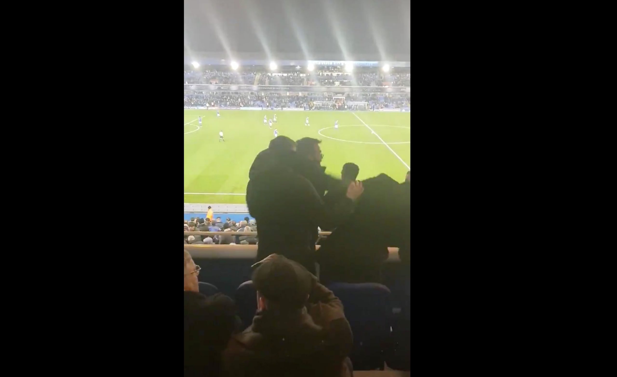 (Video) DoF Victor Orta went wild in the stands after Leeds United struck their 5th goal against Birmingham City