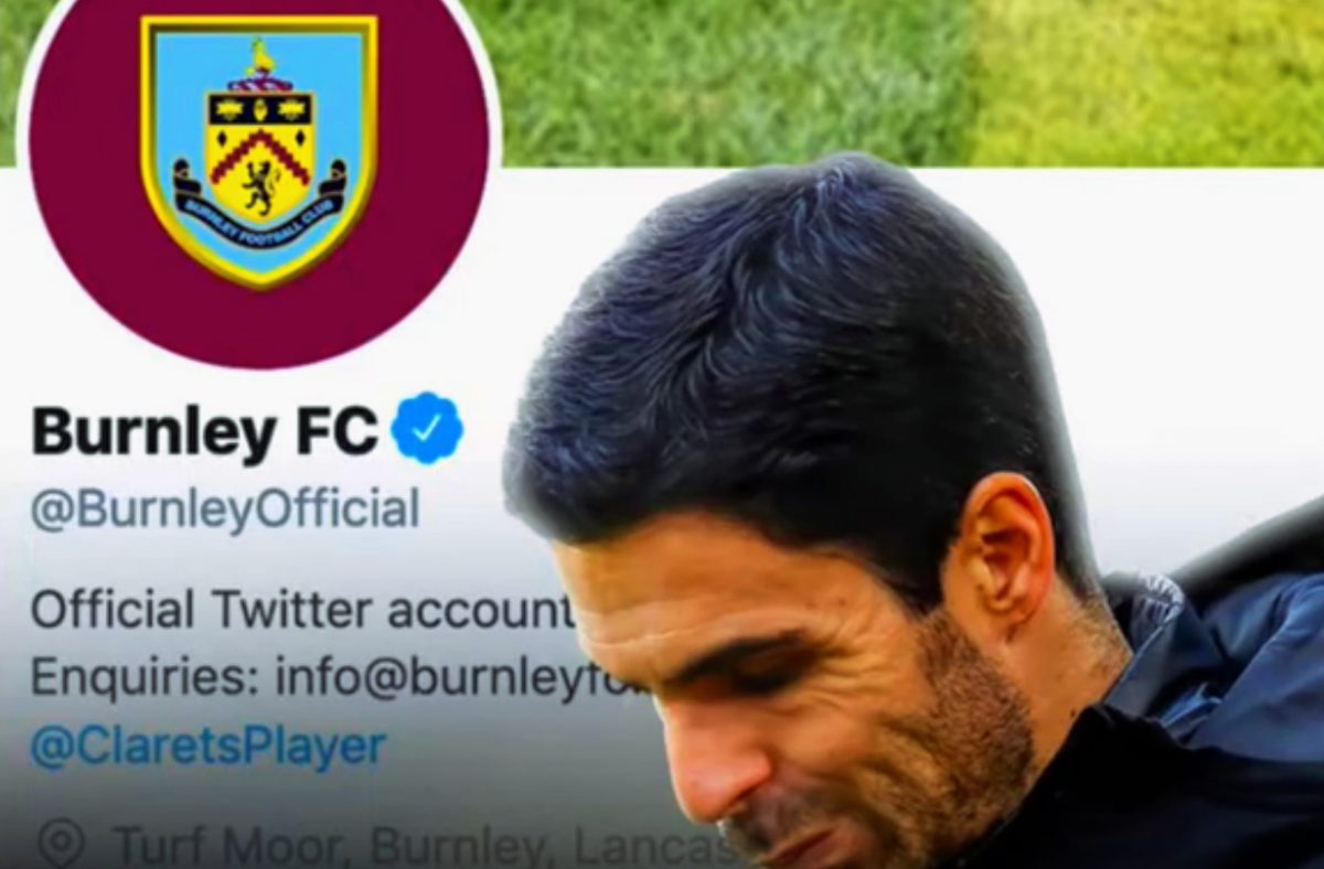Photo – Burnley change their Twitter header after Mikel Arteta blames grass for boring draw at Turf Moor