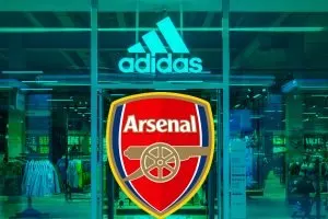 Arsenal 20_21 home kit already on sale at an Adidas store in Cambodia