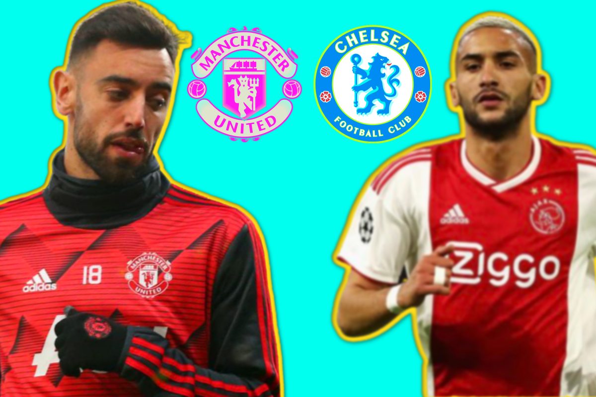 Chelsea new boy Hakim Ziyech being hyped at the expense of Man Utd star Bruno Fernandes