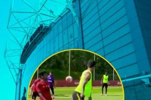 Marcus Rashford pulls off filthy no-look pass during a Man Utd rondo in training