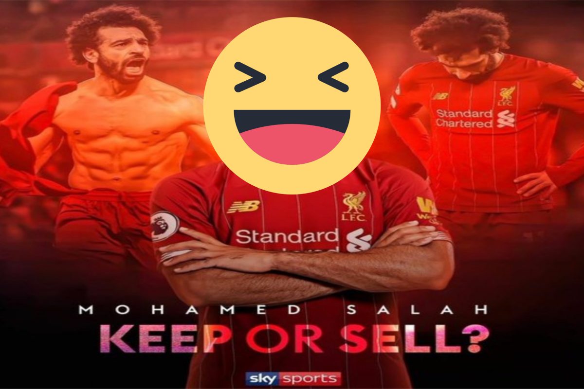 (Photo) Mo Salah laughs off Insta post asking whether Liverpool should ‘keep or sell’ their star striker