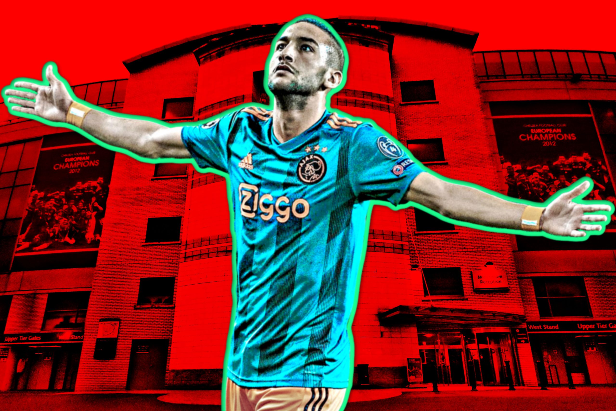 (Photo) New boy Hakim Ziyech is already a massive hit with the Chelsea squad