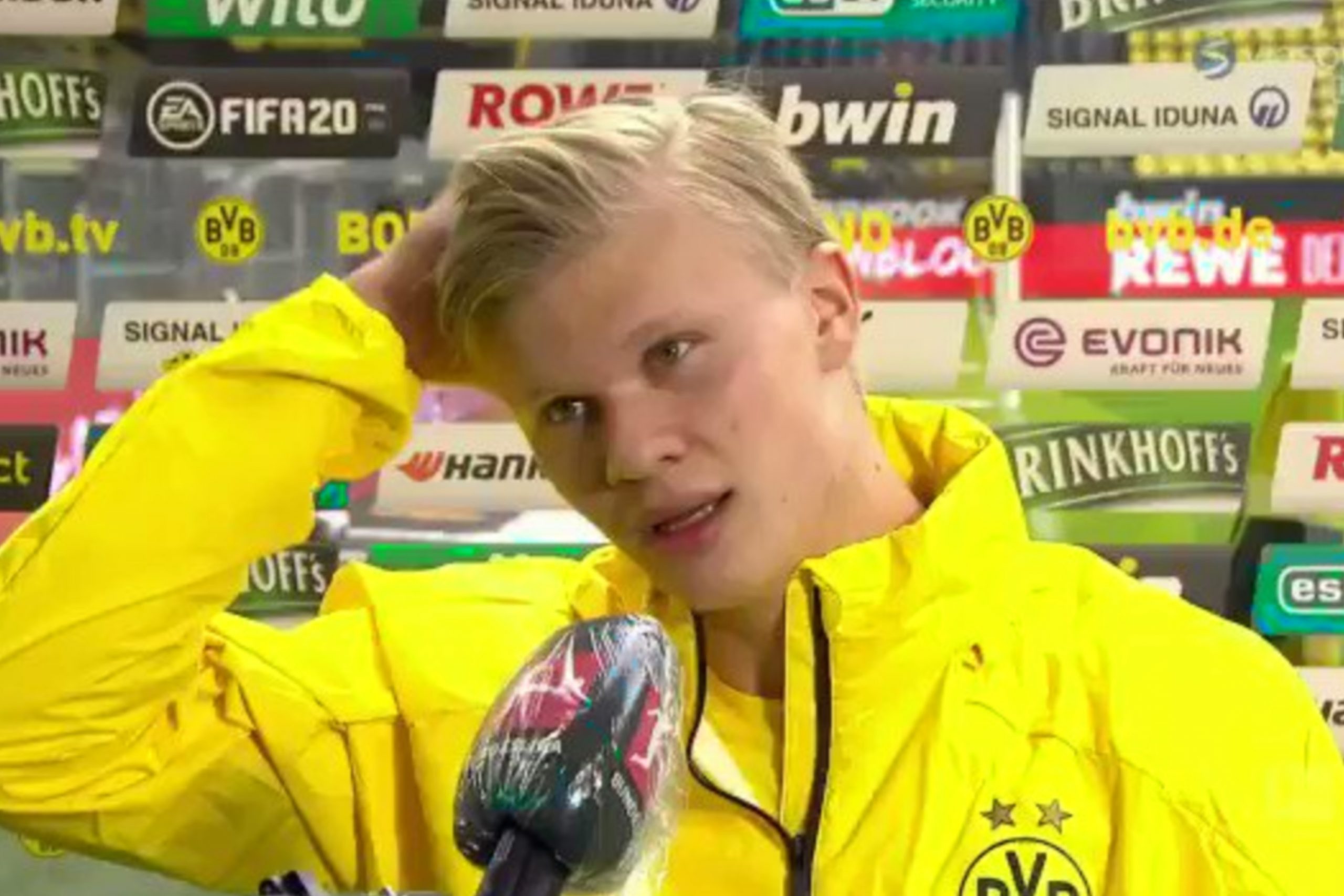 New clip shows Erling Haaland’s interview post Schalke win wasn’t as bad as it looked