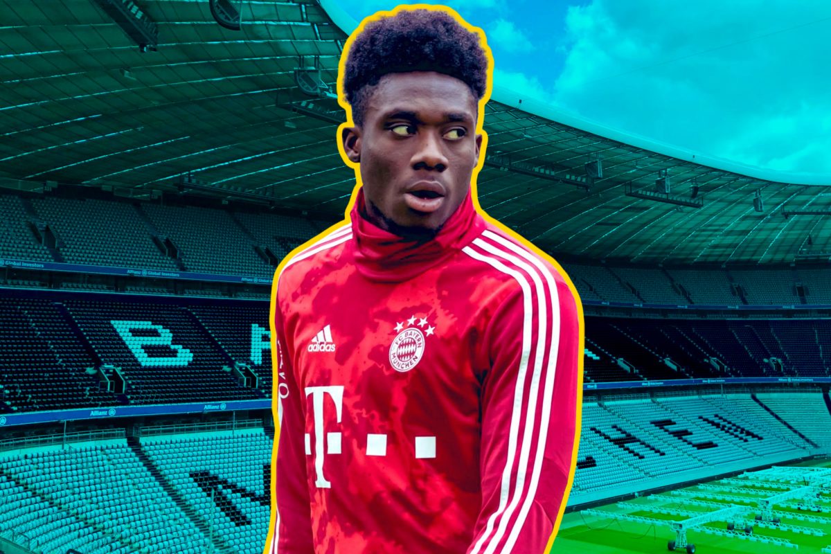 (Video) The moment Alphonso Davies recorded a speed of 35.4 km/h in the match against Fortuna Dusseldorf