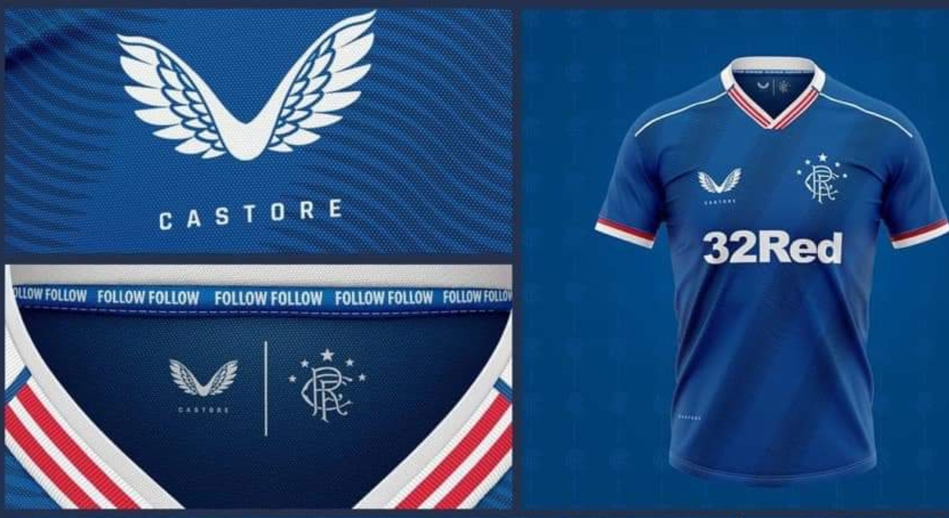 Rangers players caught on cam modeling new Castore home kit at Ibrox