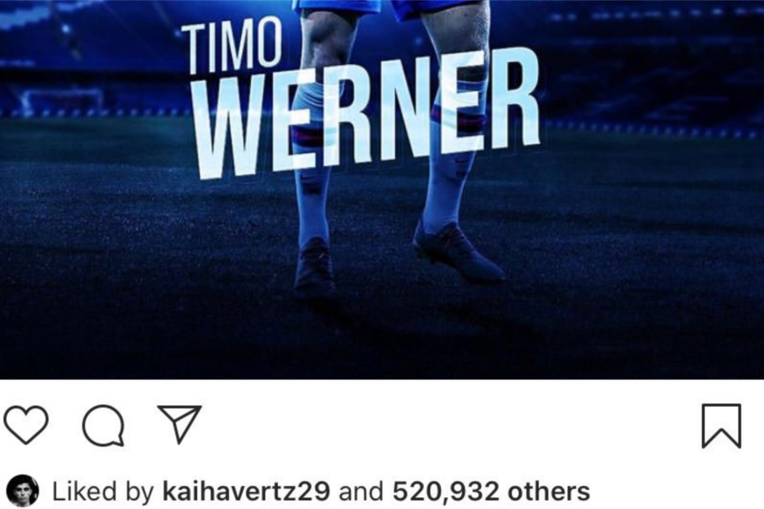 (Image) Kai Havertz drops hint after Chelsea confirm Timo Werner transfer