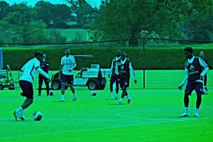 Man City beware as footage of brilliant linkup play between Arsenal players in training arrives online