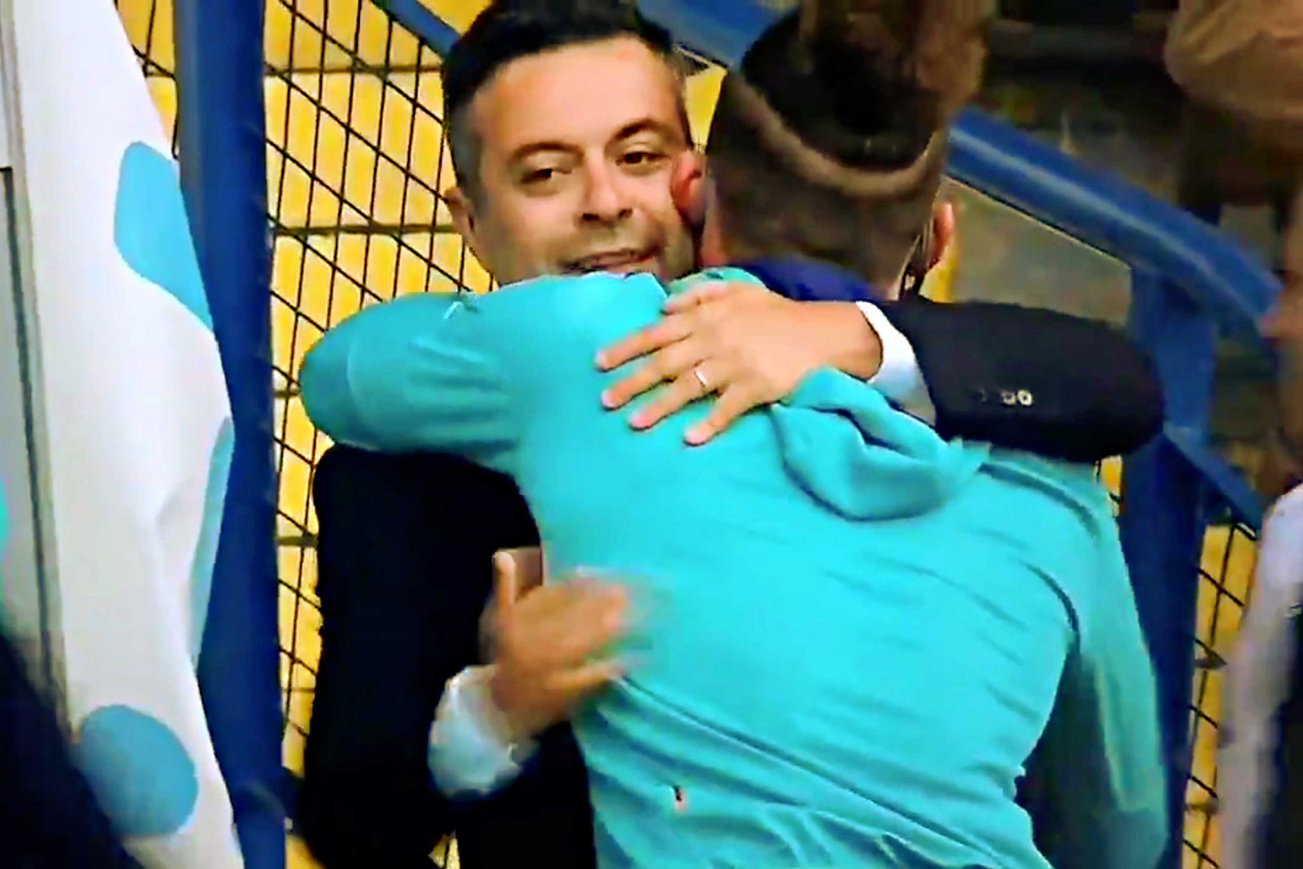 Andrea Radrizzani came down to the tunnel to greet every Leeds United player after Barnsley win