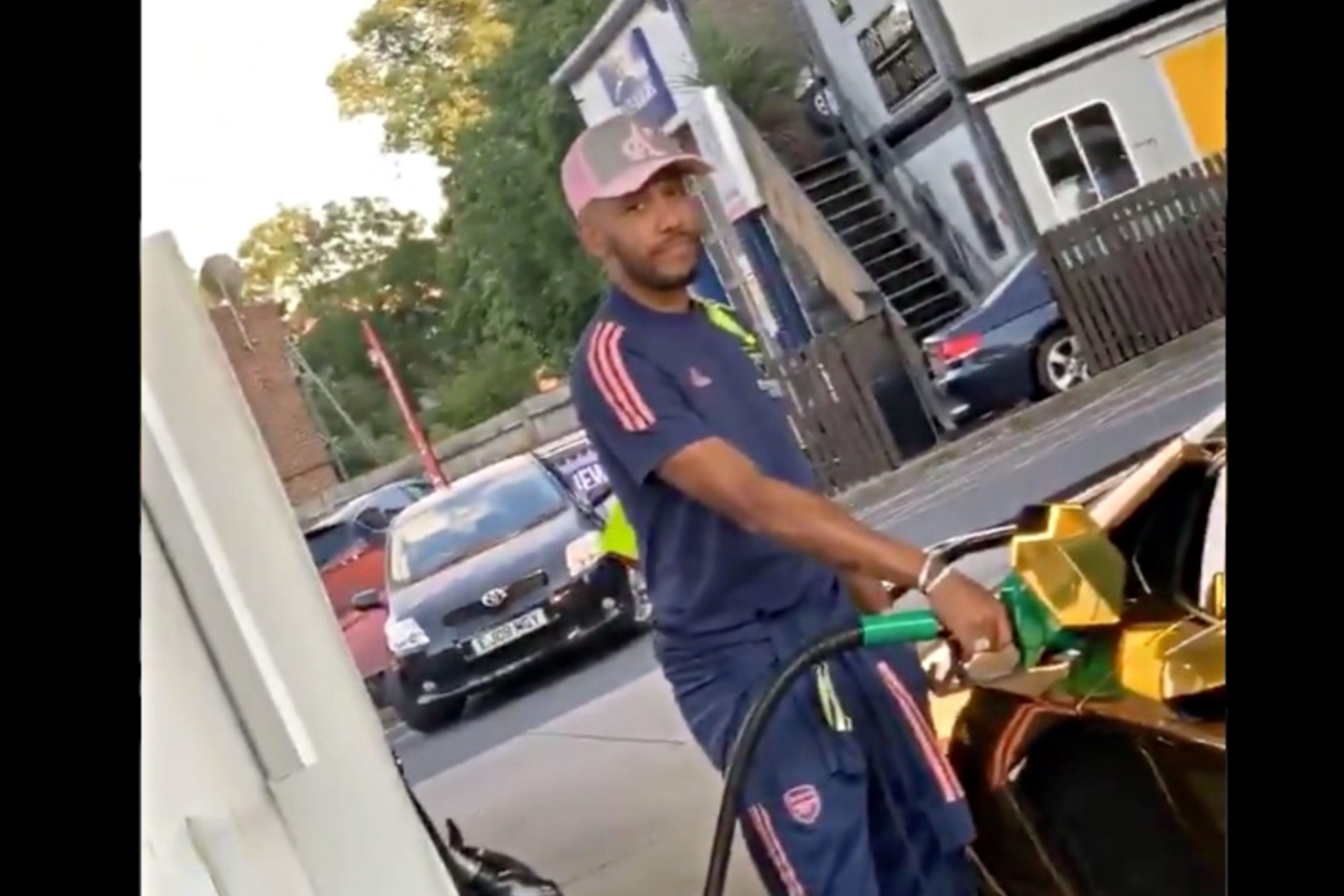 Tottenham fan inflicts more misery as Aubameyang gets trolled at a gas station after derby loss