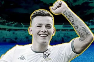Ben White in Leeds United shirt