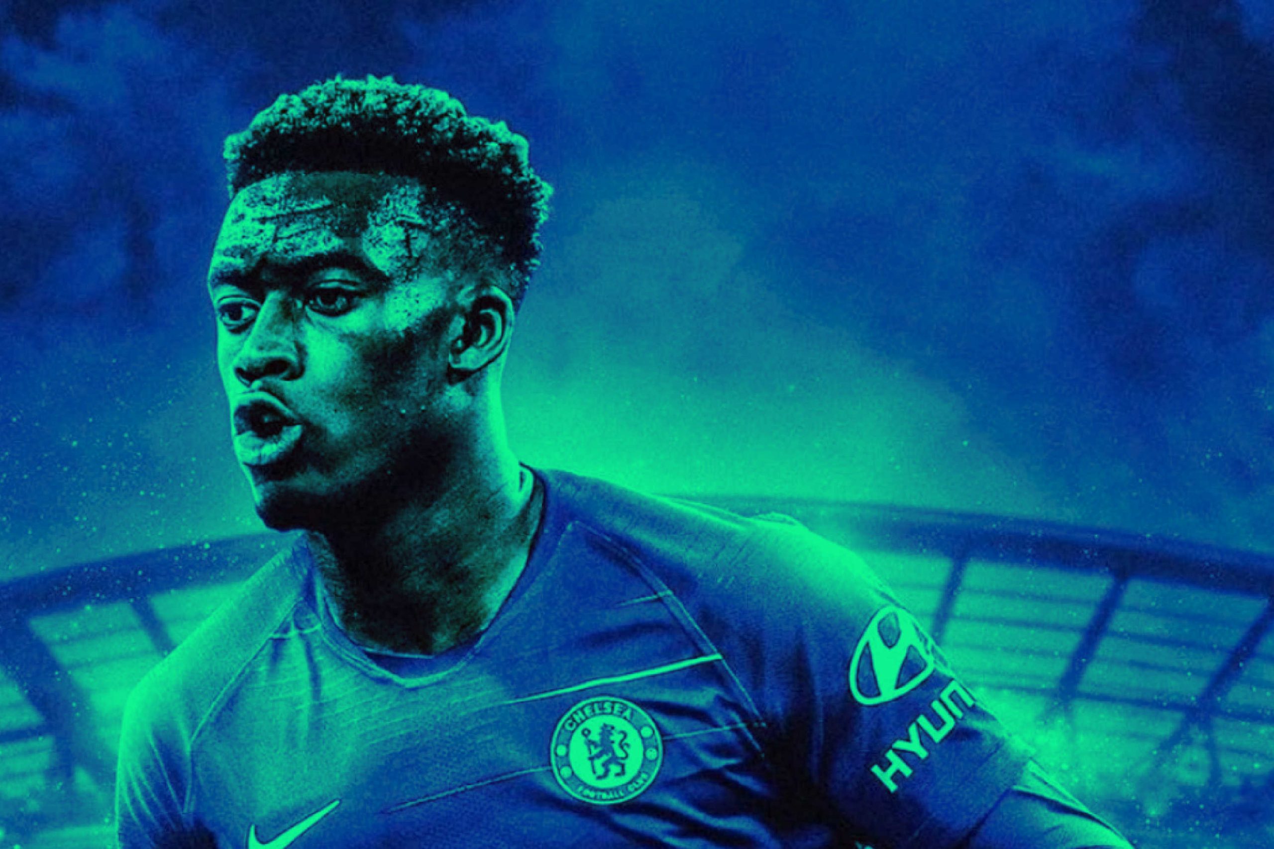 (Image) Callum Hudson-Odoi  shows elite mentality by working out during his day off