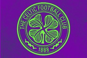 Celtic logo in purple, just like their new goalkeeper kit