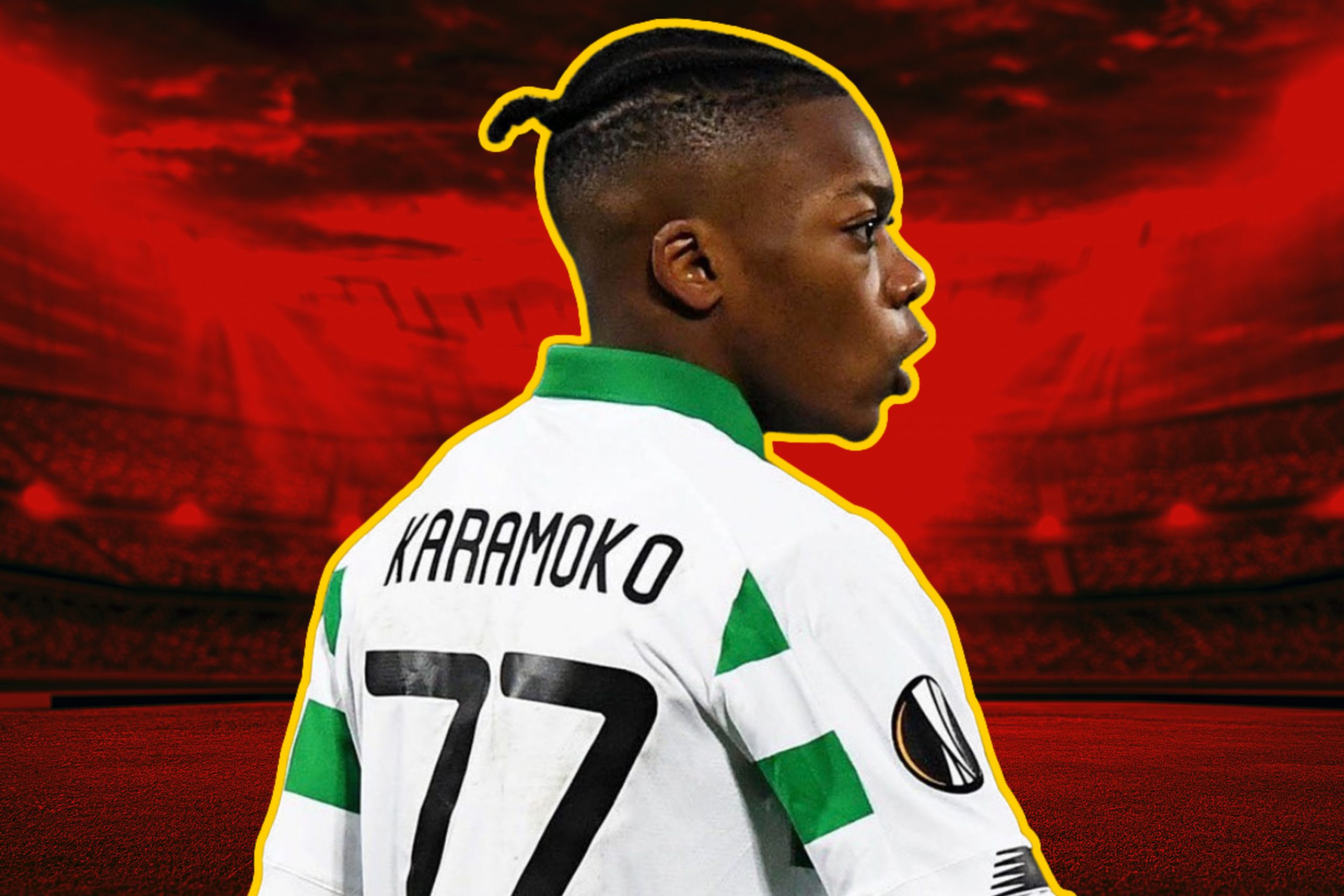 Karamoko Dembele in Celtic home kit