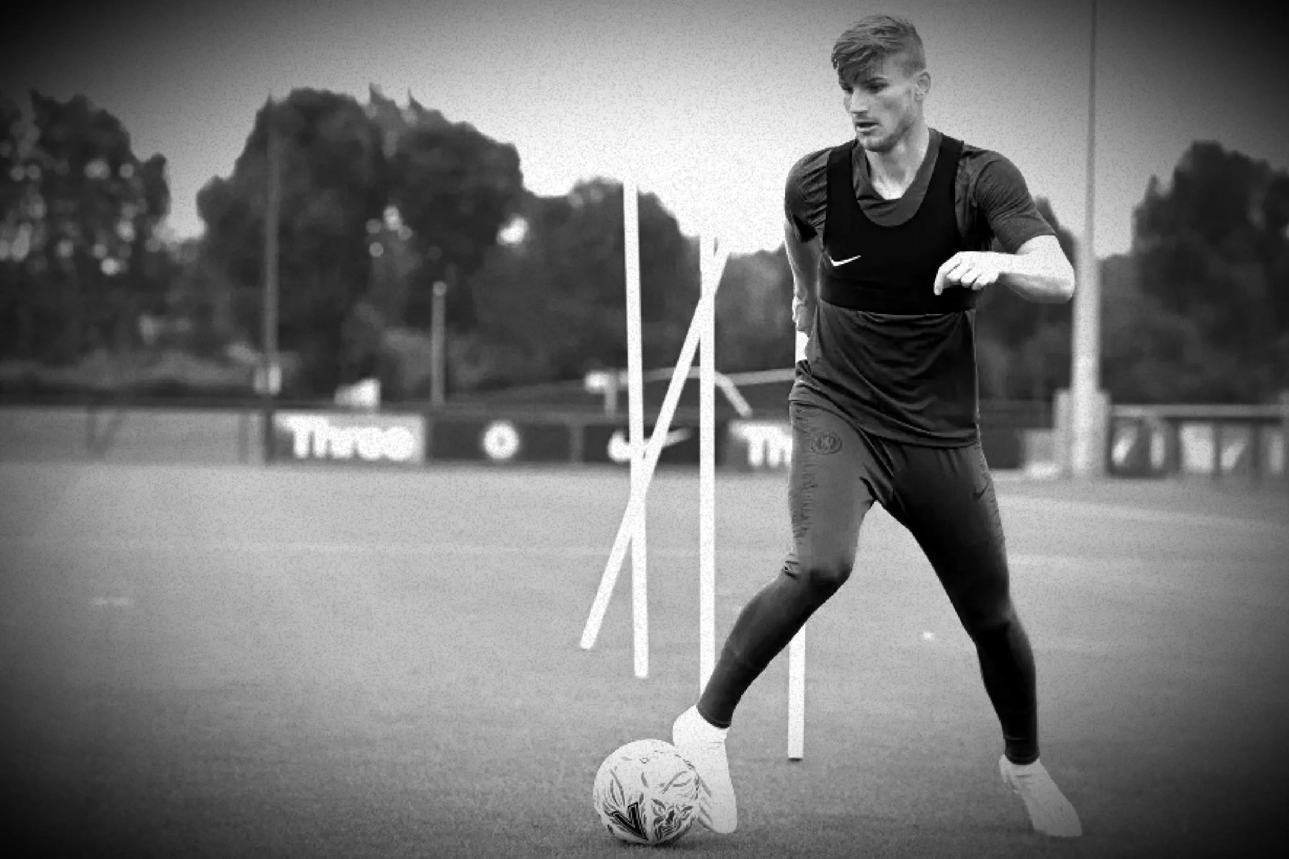 Timo Werner in Chelsea training gear from Nike