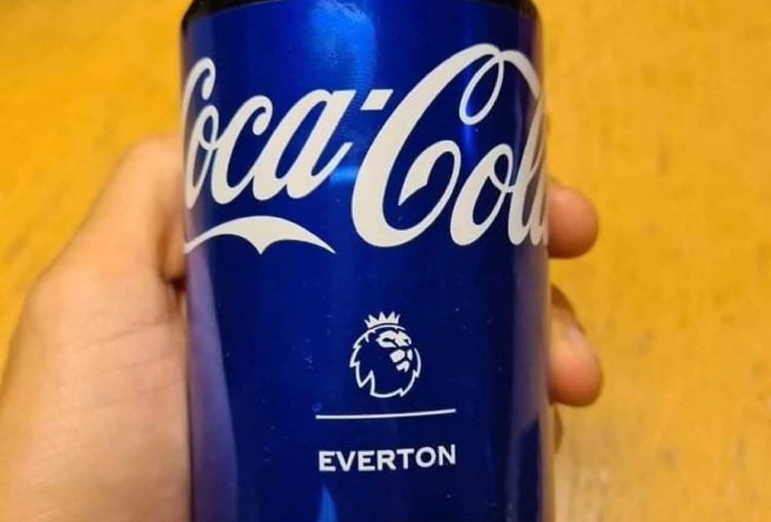 Coke cans with Everton label are now being sold in Colombia after James Rodriguez's arrival