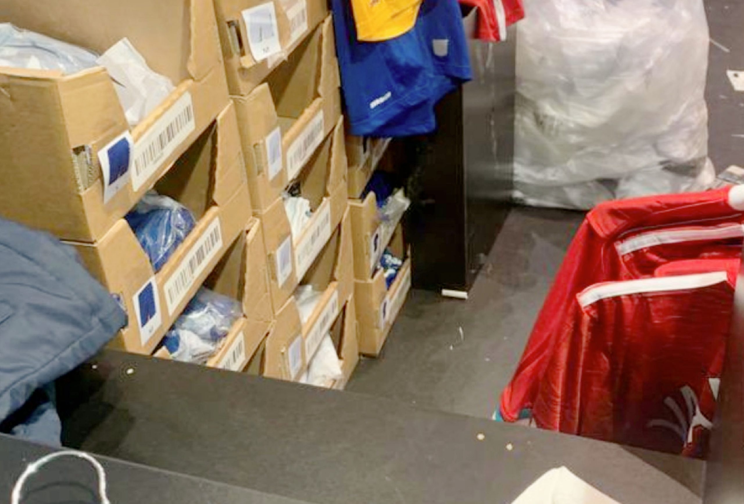 Liverpool home kit from Nike spotted at the Everton store. Here’s why