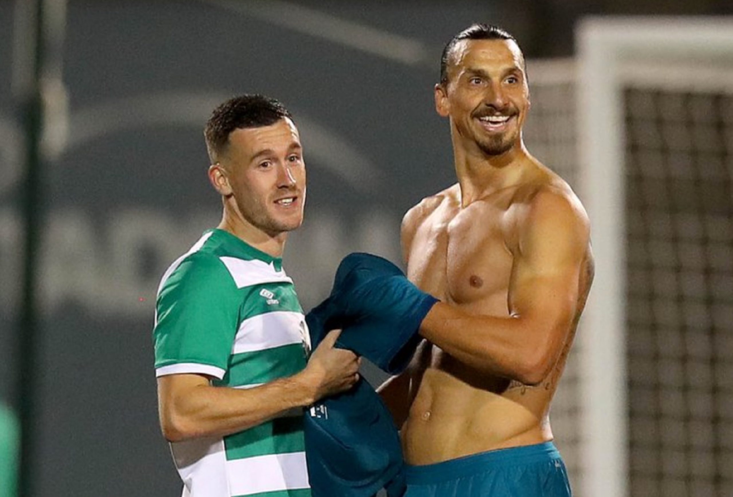 Zlatan Ibrahimovic hailed for his brilliant gesture towards Shamrock Rovers player and his ballboy son after 2-0 Milan win