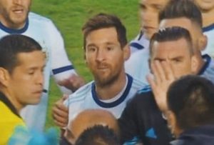 Lionel Messi called someone 'baldy' during the post-match scuffle Argentina and Bolivia