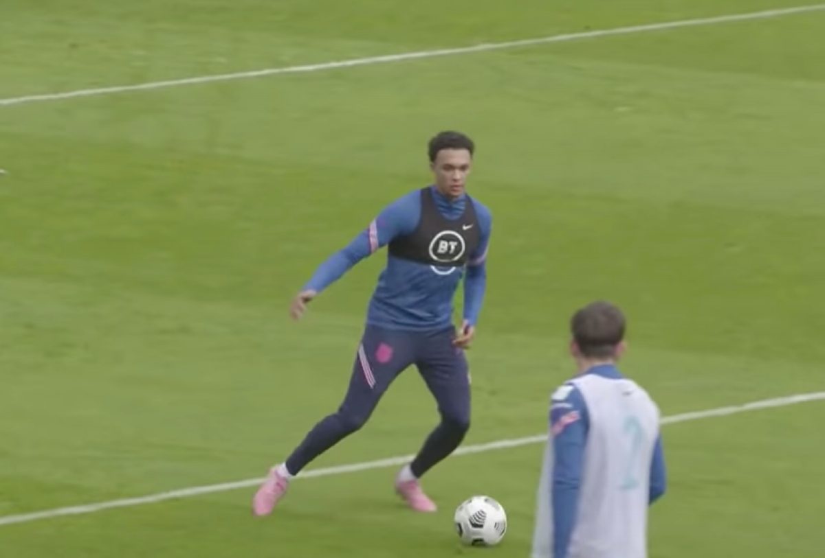 (Video) Trent Alexander-Arnold turns into prime Maradona and destroys Harry Maguire and Declan Rice in England training