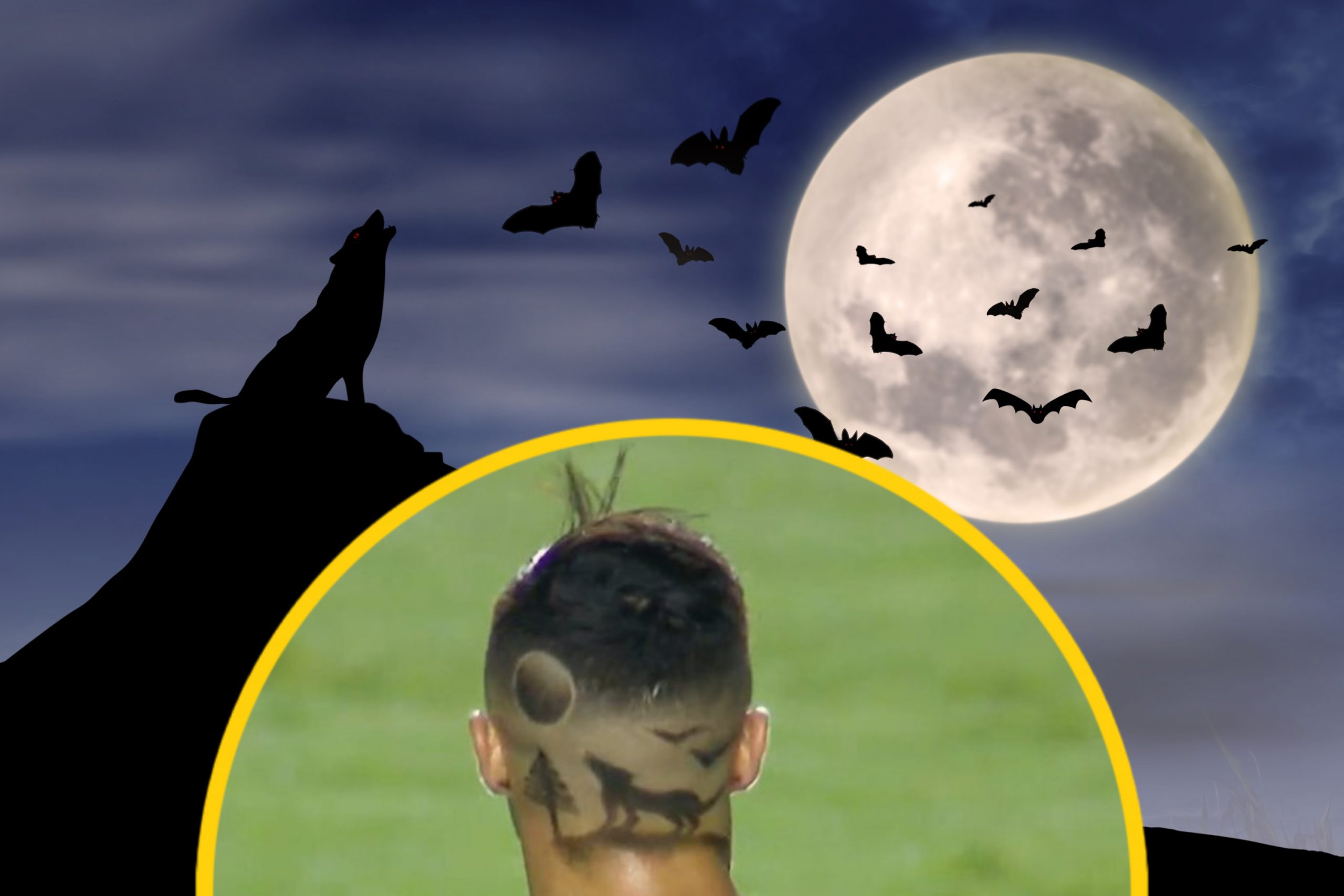 Flamengo forward Michael shows off bizarre 'wolf howling at moon' haircut