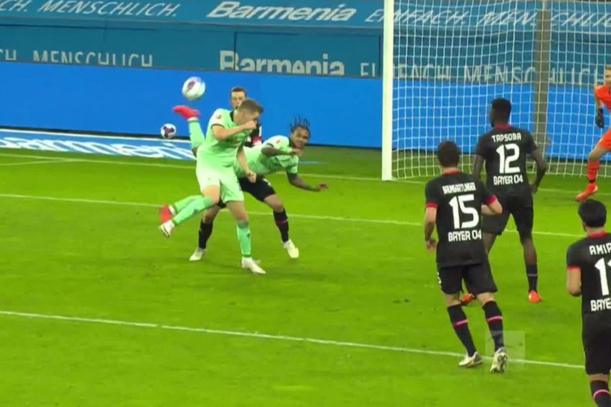 Valentino Lazaro scores Puskas-worthy scorpion kick goal against Bayer Leverkusen