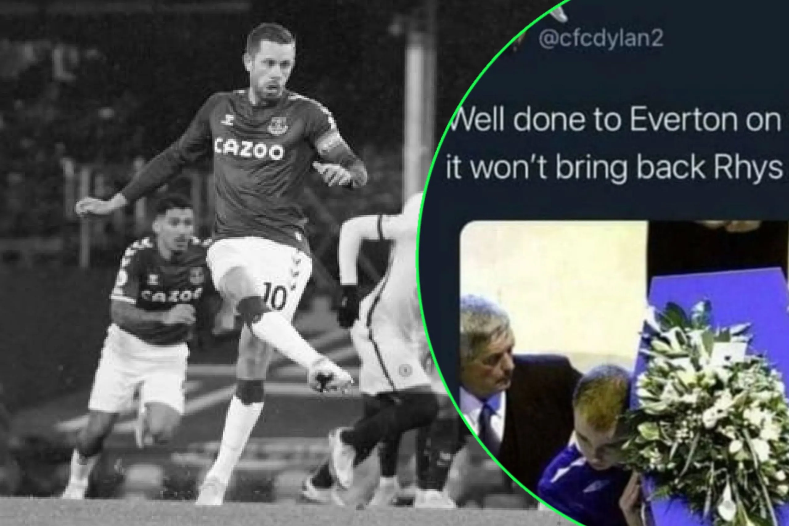 Chelsea fan mocks Rhys Jones after Everton defeat