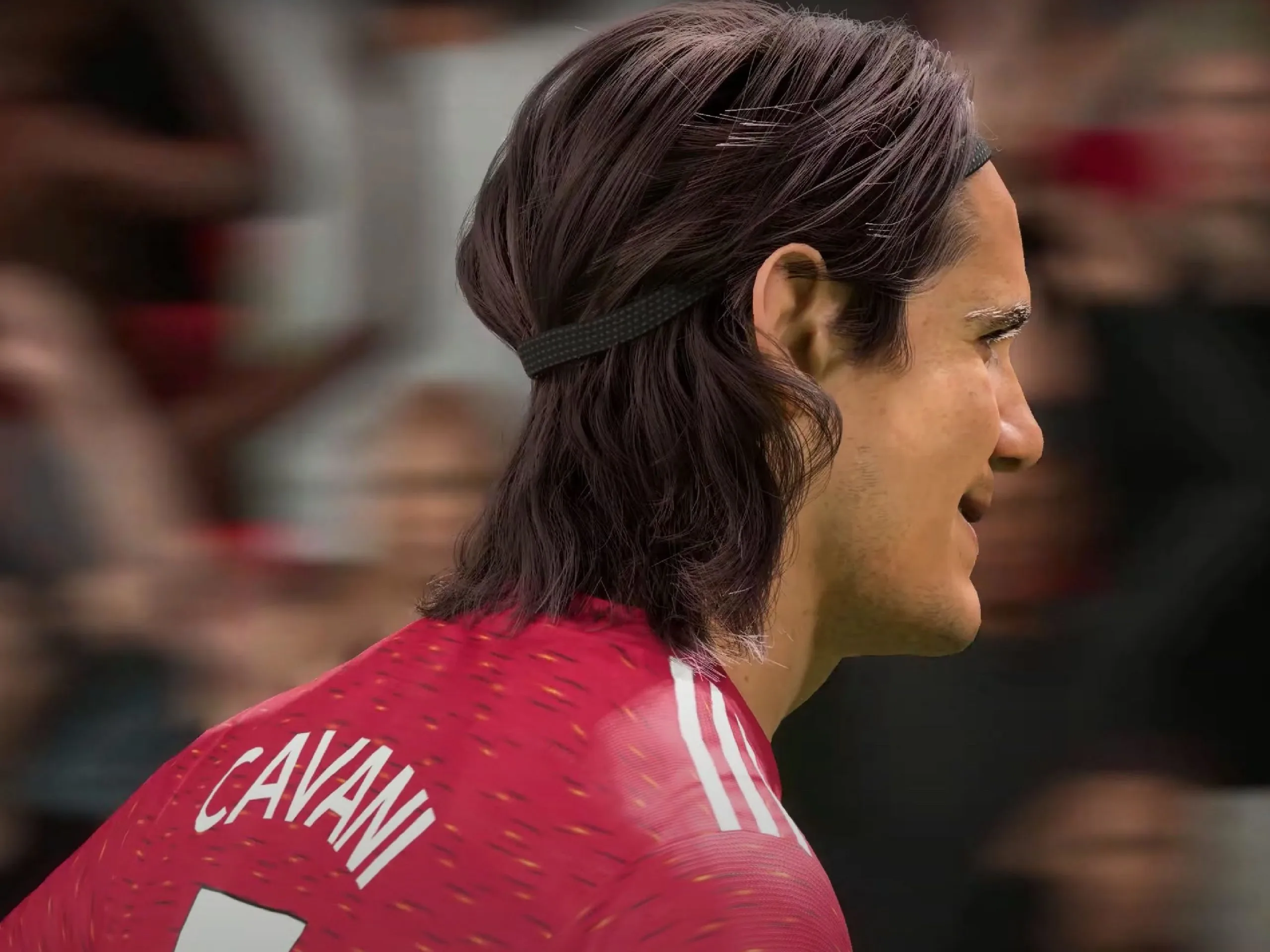 Edinson Cavani's hair on FIFA 21 Next Gen