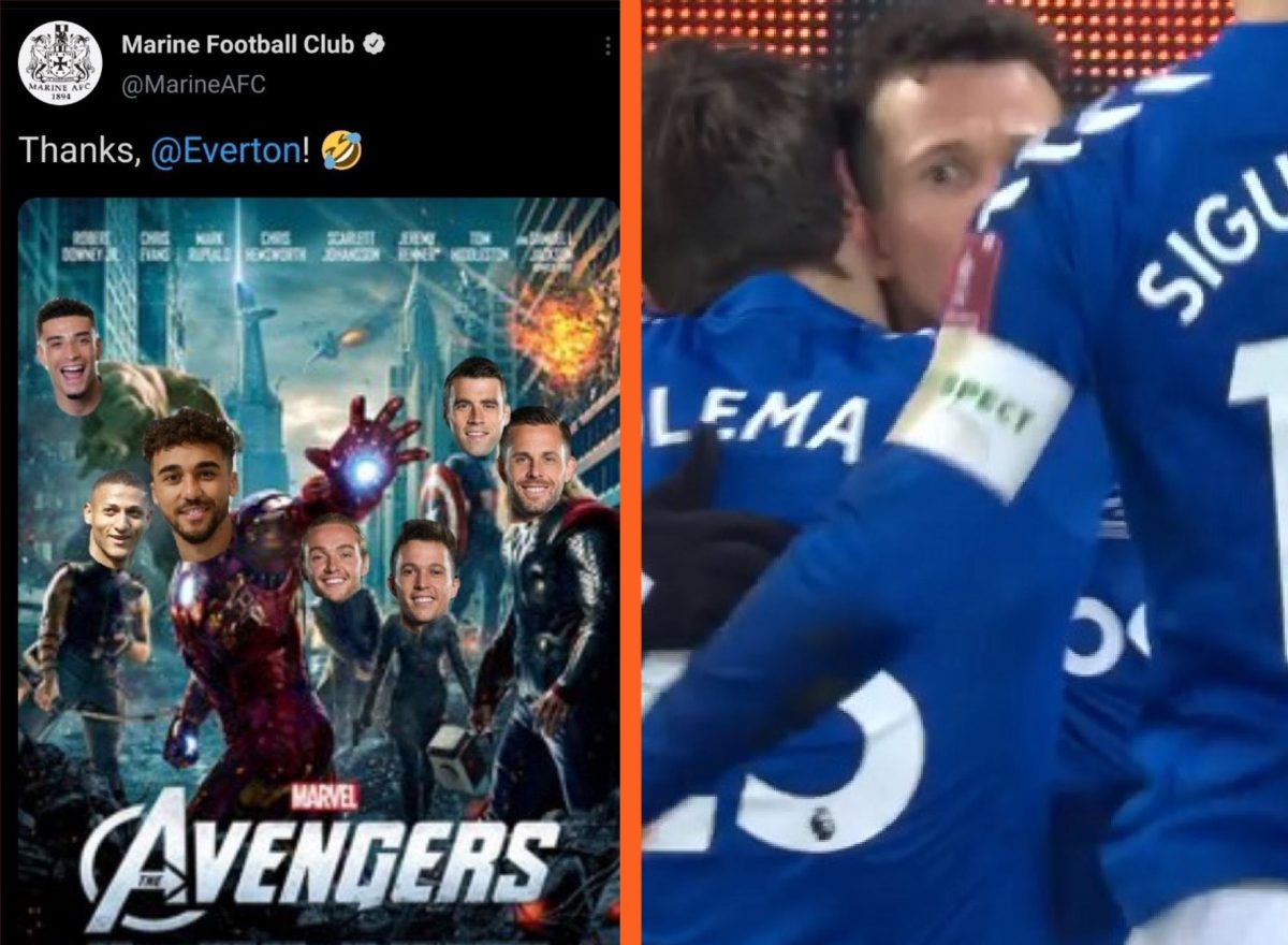 Photo - Marine FC troll Tottenham with an Avengers edit ...