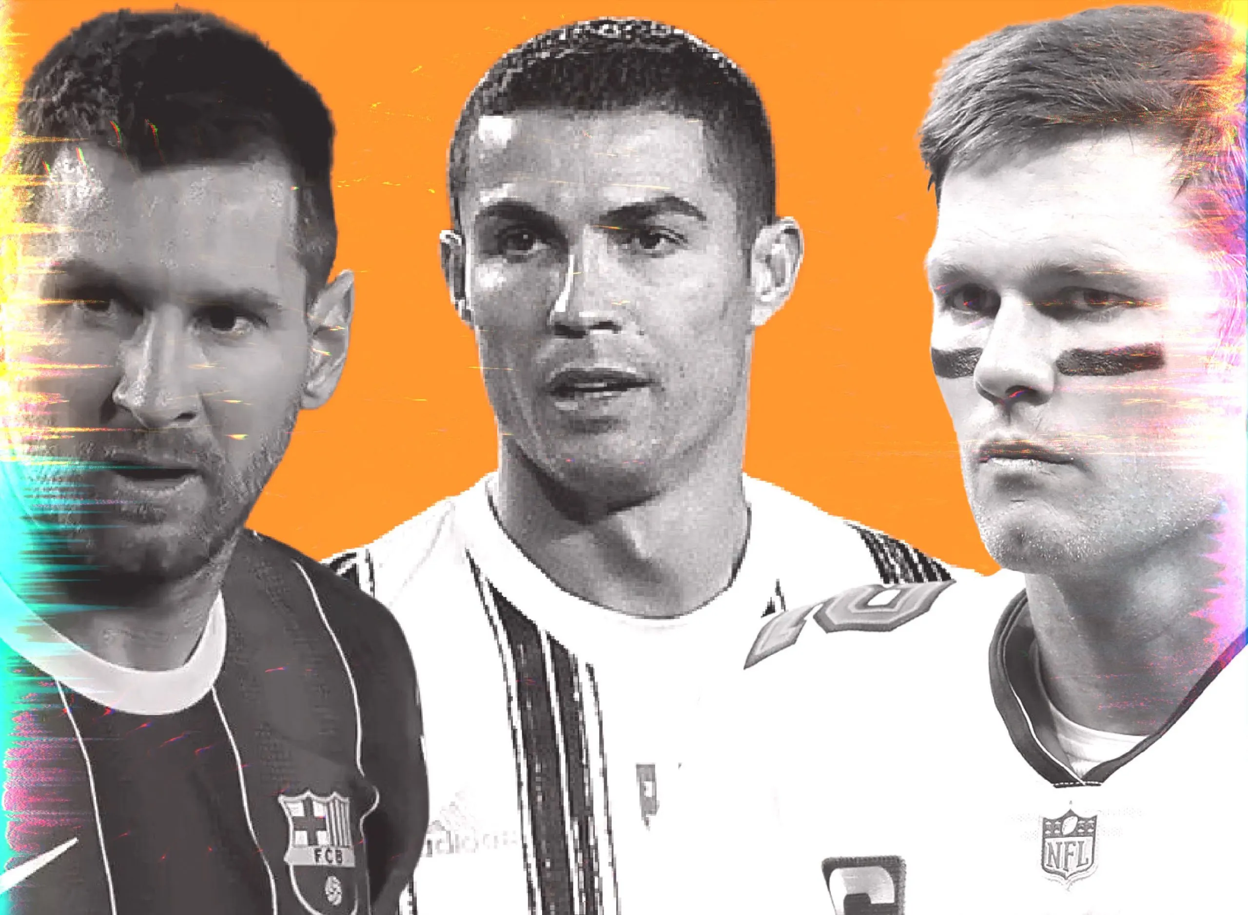 Messi, Ronaldo and Tom Brady