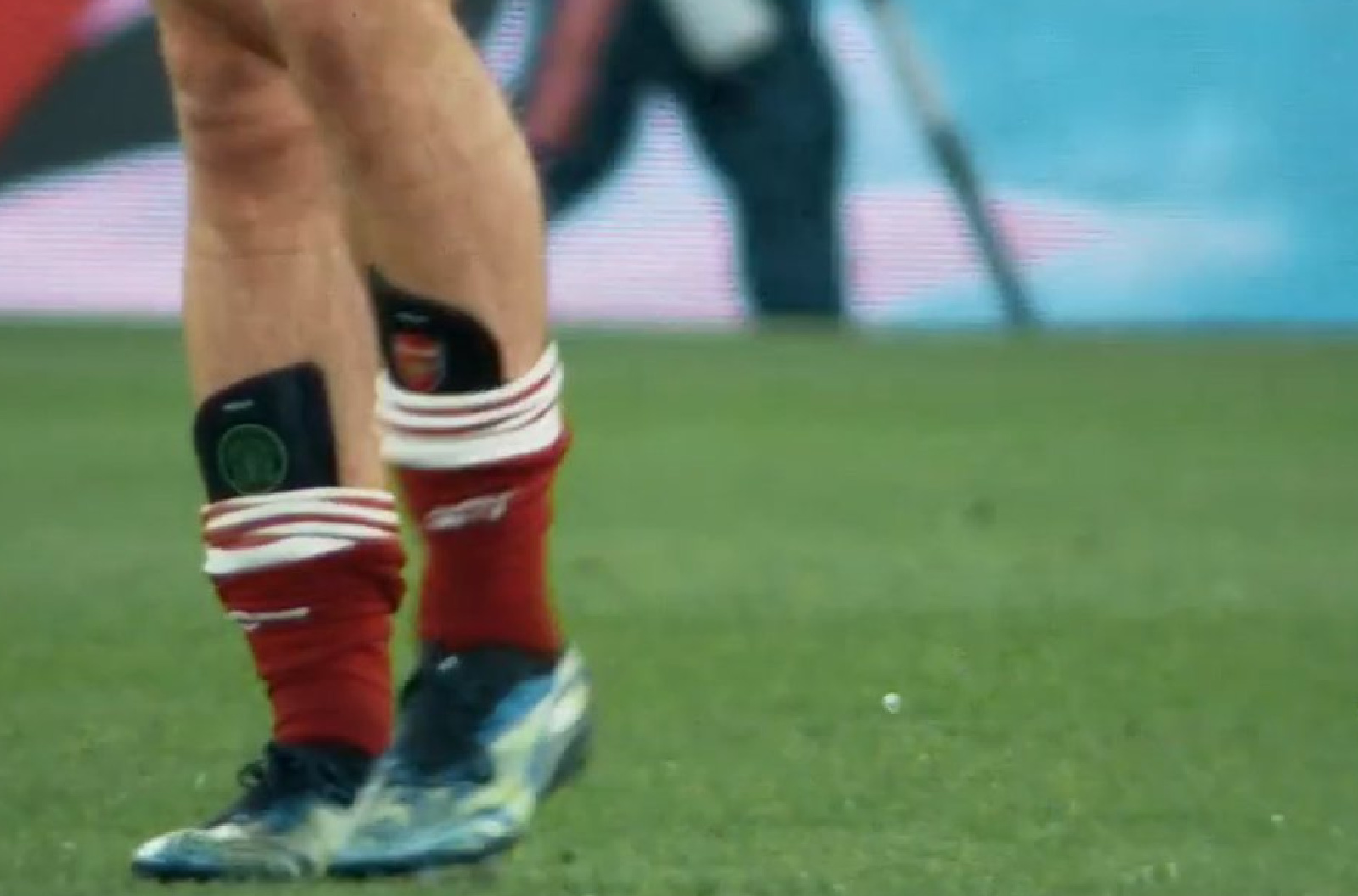 Kieran Tierney shows loyalty to Celtic with his choice of shin pad during NLD