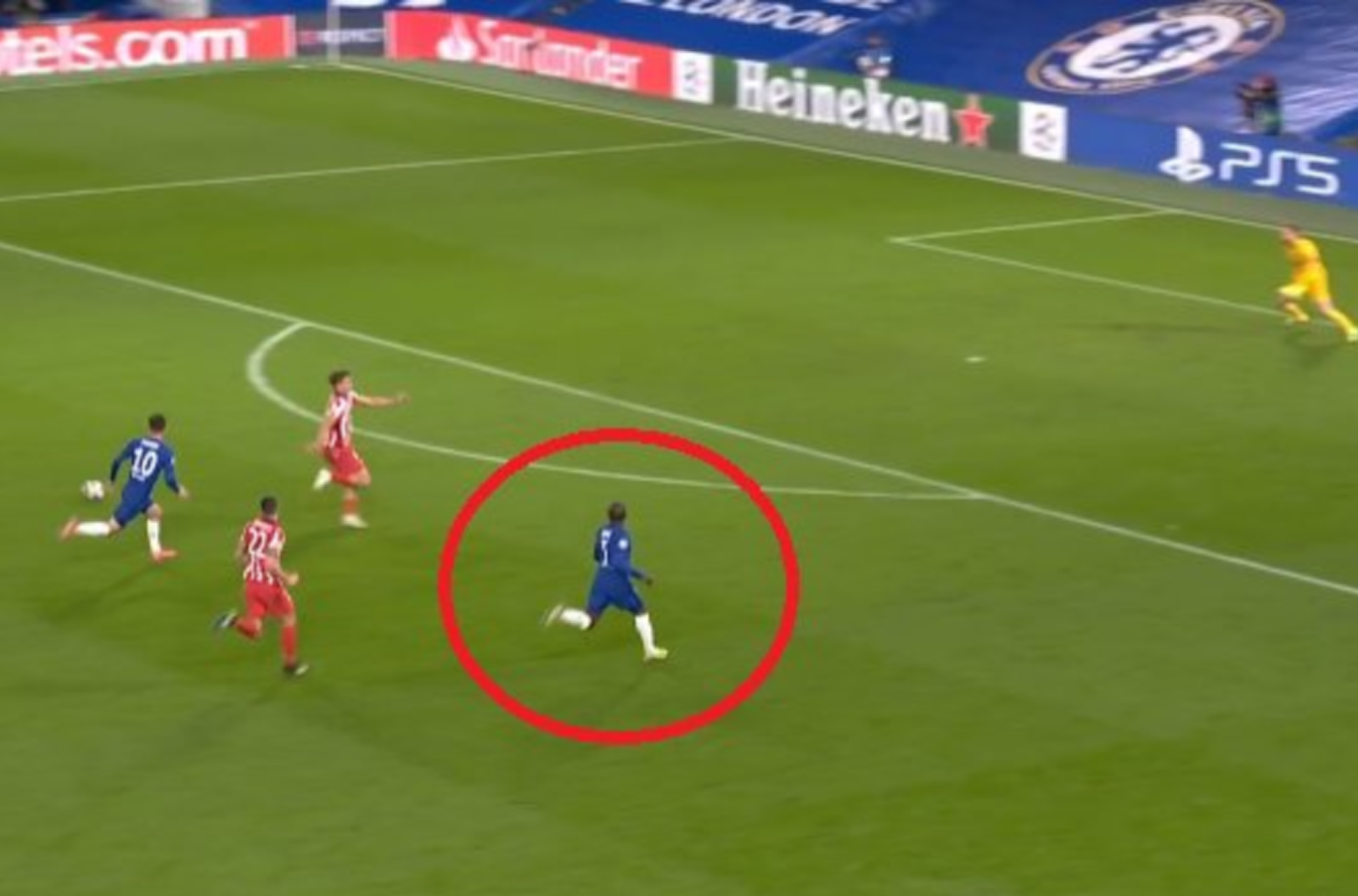 The deceptive run from N’Golo Kante that everyone was talking about during Chelsea’s 2-0 win Atletico Madrid