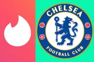 Tinder and Chelsea logos