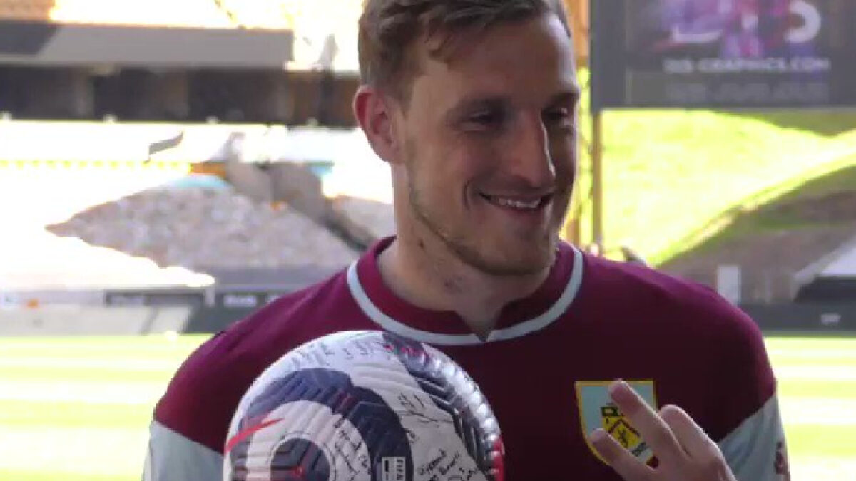 Chris Wood after scoring a hat-trick v Wolves