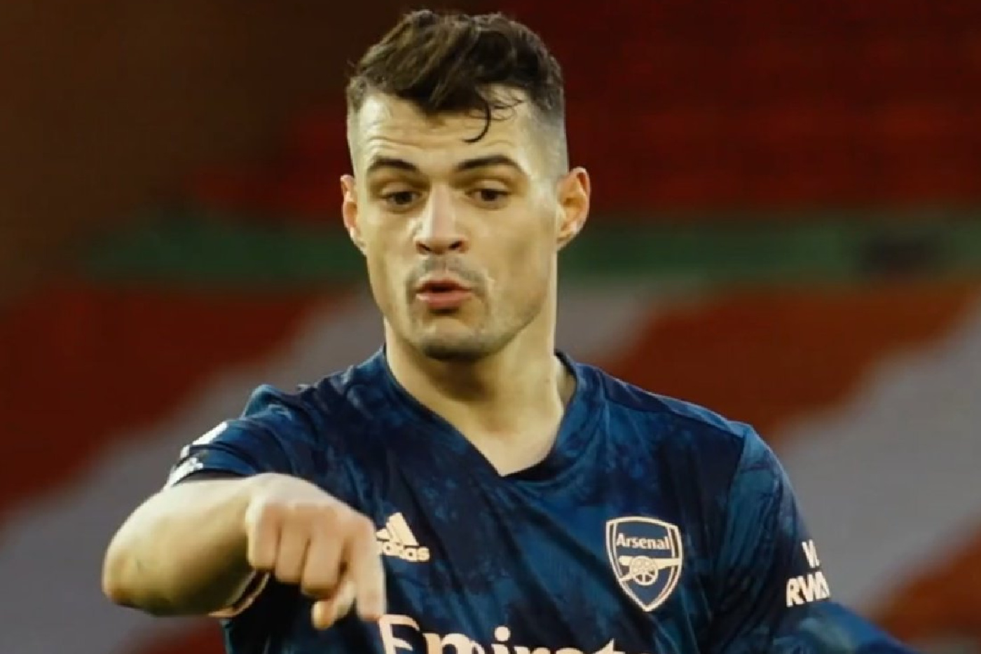 Video: Granit Xhaka continues to remain Arsenal’s captain, even without the armband