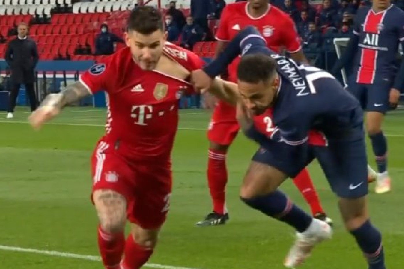 ‘One for the ages’ – Fans blown away by the epic battle between Neymar and Lucas Hernandez