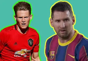 Scott McTominay and Lionel Messi