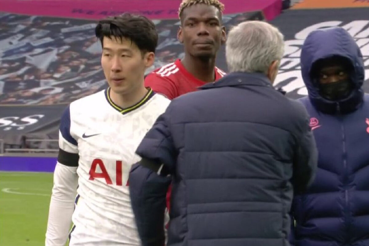 Video: Son Heung-min gives Jose Mourinho cold shoulder after Man Utd loss