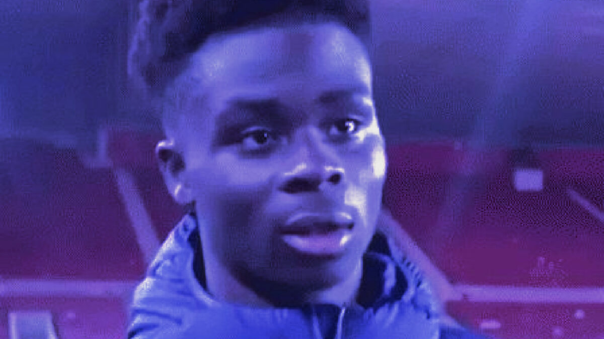 Bukayo Saka in England jacket